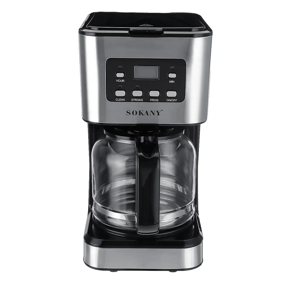 SK 950W Electric Coffee Machine Household Coffee Pot American Drip Semi-Automatic Steam Coffee Machine Brewing Tea Coffee Maker