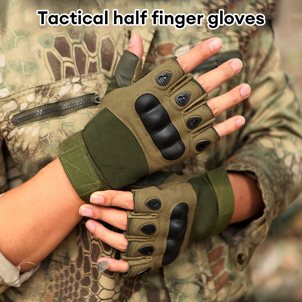 Half Finger Men's Gloves Outdoor Military Tactical Gloves Sports Shooting Hunting Airsoft Motorcycle Cycling Gloves